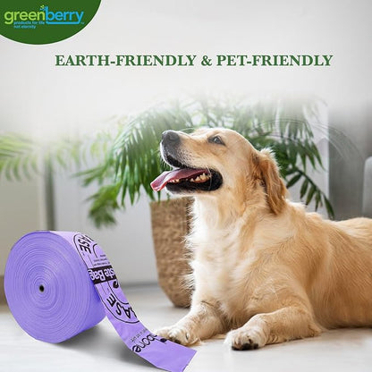 Greenbone BioBase Pull and Go Poop Bags 300 Bag Roll Lavender Scent For Home or Yard Box Dispenser