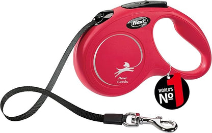 Automatic Leash Flexi New Classic Tape S 5M Red