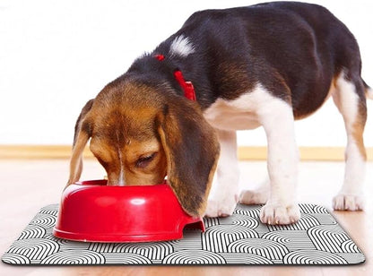 Bohemia Waterproof Pet Feeding Mats - 17 * 30 inch for Dogs and Cats