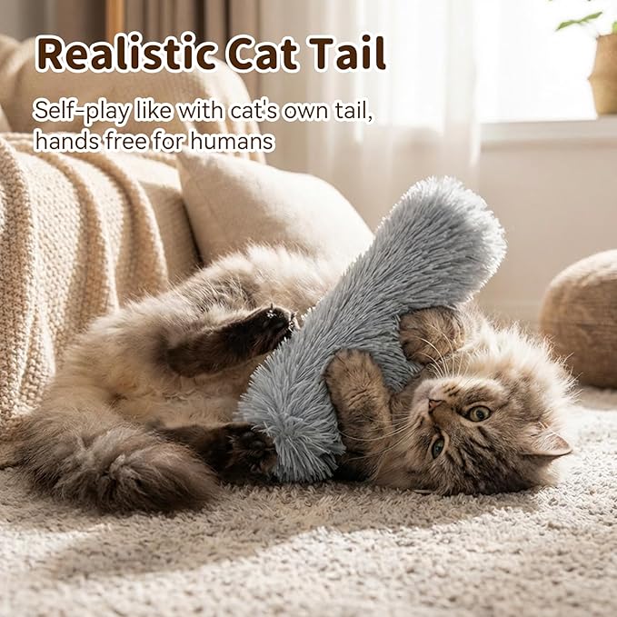 Cat Toys 3 Pack Catnip Pillows, Soft and Durable Crinkle Sound with Catnip Inside, Interactive Cat Toy Indoor Cats Kitten Kicker, Promotes Kitty Exercise, Easter Gifts Toys-Solid Color