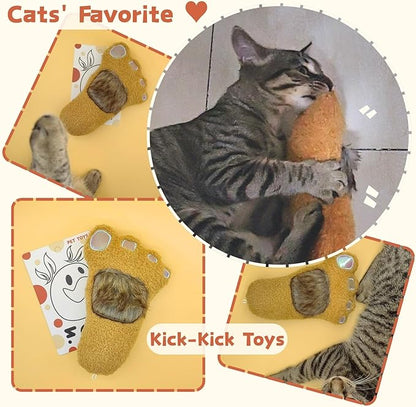 Cat Toy Stinky Paws, Filled with Valerian Catnip, Hang Anywhere, Features Crinkle Paper and Rattle, Multi-Function Interactive Cat Toy, Suitable for All Cat Breeds