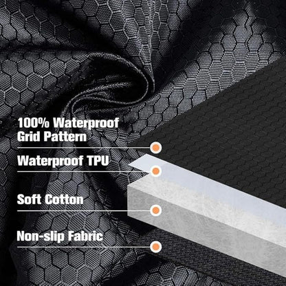 PETICON Waterproof Scratchproof Pet Bench Seat Covers for Cars, SUVs, Nonslip Durable Back Seat Cover for Dogs, Washable Backseat Protection