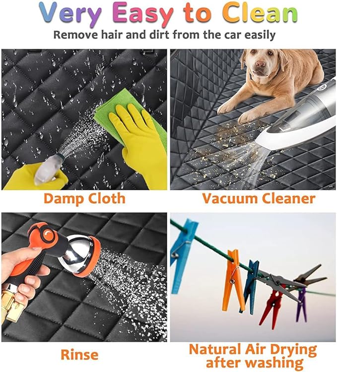 axGear Dog Car Seat Cover for Back Seat Cat Mat Waterproof Scratchproof