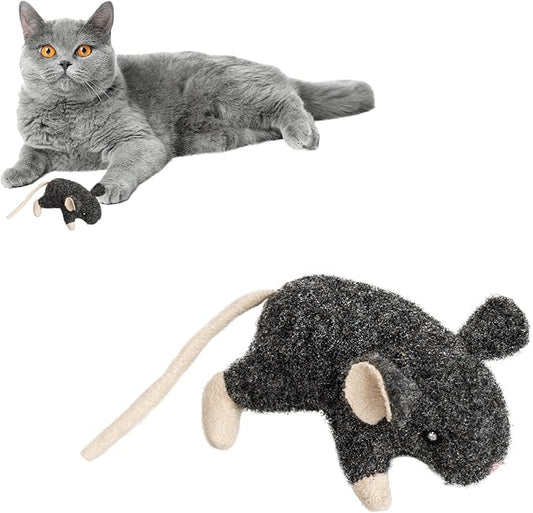 SPOT Fuzzy Mouse Freddie Cat Toy with Catnip – 3.5in Plush Mouse for Cats & Kittens, Crinkle Sound, Great for Batting, Chasing & Interactive Play – Assorted Colors