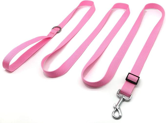 TAIAN Adjustable Nylon Dog Leash, 10 Foot Long Dog Leashes for Medium Large Dogs