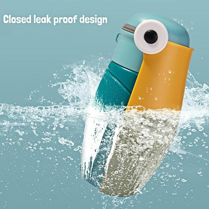 Dog Water Bottle Portable Puppy Travel Foldable Water Bottle Leak Proof Water Dispenser for Pet Cats Walking Hiking Travel Food Grade Plastic-Green 9 oz