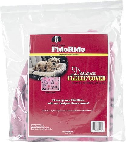 FidoRido Dog Car Seat Cover Machine Washable Replacement Fleece Cover, Comfortable & Durable, for Cars & SUVs, Seat Protector for Dogs, Vacation and Travel Essential, Pink Diva