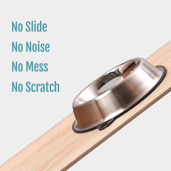 PEGGY11 Stainless Steel Slow Feeder Dog Bowl - Holds 5 Cups, for Large Size Dog