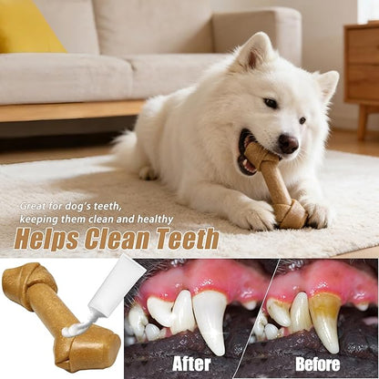 Dog Chew Toys for Aggressive Chewers, Durable Nylon & Wood Teething Toy with Chicken Flavor, Tough Chewing Dog Toys for Large Dogs (Stick)