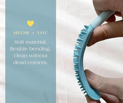 Cat Brush,2-in-1 Soft Cat Brush,Pet Brushes for Shedding,Soft Comb,Cat Brush for Shedding,Short or Long Haired Cats,Pet Grooming,Bath and Massage Brushes,Pet Hair Removal Tool(3 pcs)