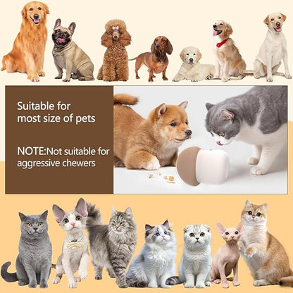 Interactive Dog Feeder Puzzle Toys, Silicone Treat Dogs Enrichment Toy, Slow Dog Food Dispenser, Keep Them Busy, Healthy Eating, Mental Stimulation for Medium Small Puppy and Cat