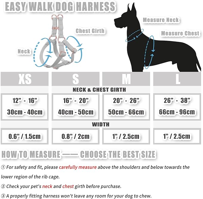 Soft Leather No Pull Dog Harness - Adjustable Step in Dog Harness with Rose Gold Heavy Duty Metal Buckle, Freedom Nylon Dog Halter Vests for Small Medium Large Dogs Easy Walking Training XS, Grey