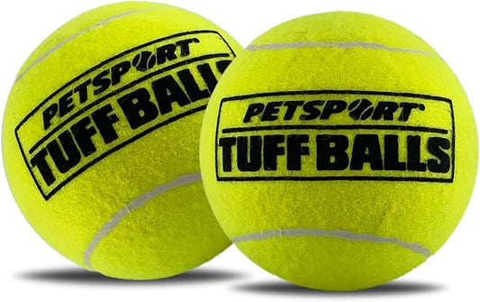 PetSport Mini Tuff Ball - Tennis Balls for Small Dogs, Great for Boredom and Aggressive Chewers, Interactive, Certified Non-Toxic, Won’t Wear Down Teeth - 1.5" (Pack of 2)