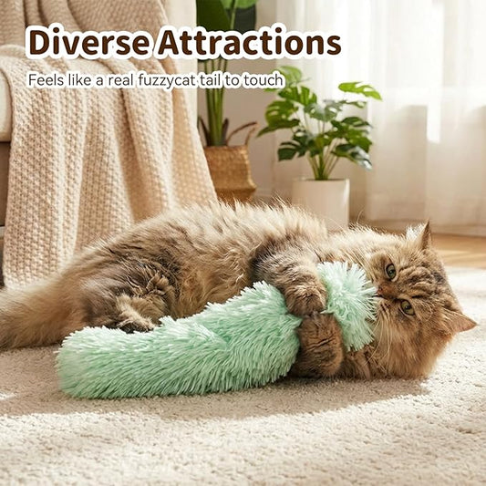 Cat Toys 3 Pack Catnip Pillows, Soft and Durable Crinkle Sound with Catnip Inside, Interactive Cat Toy Indoor Cats Kitten Kicker, Promotes Kitty Exercise, Easter Gifts Toys-Solid Color