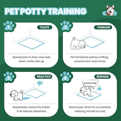 IMMCUTE Great Value Pee Pads 100 Count, 30"x36" Puppy Wee Pads XXL, Thicken Dog Pee Pads Extra Large for Potty Training, Disposable Leak-Proof & Absorbent Piddle Pads