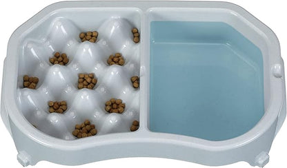 Neater Pet Brands Neater Slow Feeder Dog Bowls, Slows Down Fast Eating to Prevent Vomiting, Overeating, & Bloat, Dog Slow Feeder Bowl with Wide, Non-Slip Base, Holds 2.5 Cups Food and 8.5 Cups Water
