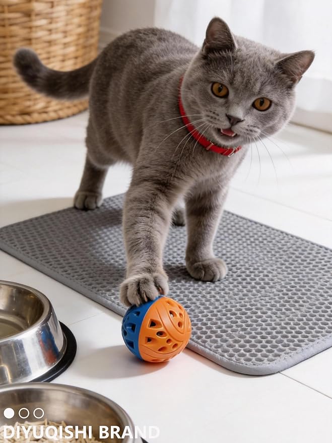 26 Pcs Cat Balls Set for Indoor Bored Kitten, 16 Shapes PP Cat Toys with Bells for Play & Exercise (1.5'' - 3.7'')