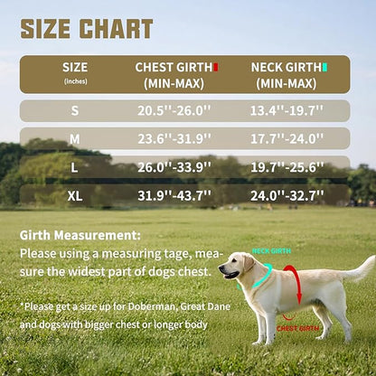 AUROTH Dog Harness and Leash Set, Soft Padded Service Dog Vest with 5.25FT Dog Leash, No Choke, Easy On Pet Vest, Adjustable Reflective No Pull Dog Harness Small Sized Dog, Easy Walking and Training