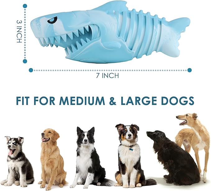 Dog Chew Toys for Aggressive Chewers, Squeaky Toys for Medium Large Dogs, Almost Indestructible Tough Durable Puppy Teething Toys