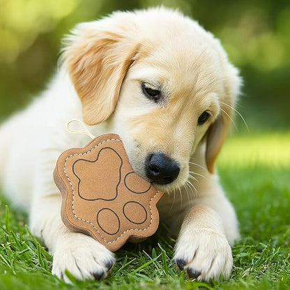 Natural Jute Dog Chew Toy – Tough Paw-Shaped Puppy Teething Toy, Durable & Safe Chew for Small, Medium & Large Dogs, Tug & Interactive Training & Play Toy