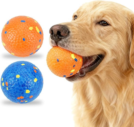 Dog Balls Tennis balls for Dogs, Interactive Dog Toys for Aggressive Chewers ,Indestructible Dog Toy to Keep Them Busy, Puppy Chew Toys for Teething, Durable Dog Ball for Medium Large Dog (3.0")