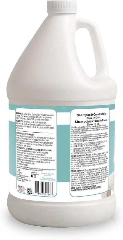 Espree Bright White Whitening Shampoo & Conditioner for Dogs, Stain-Removing, Brightening Formula for White and Light-Coated Pets, Gentle Whitening and Hydrating for Sensitive Skin, Gallon