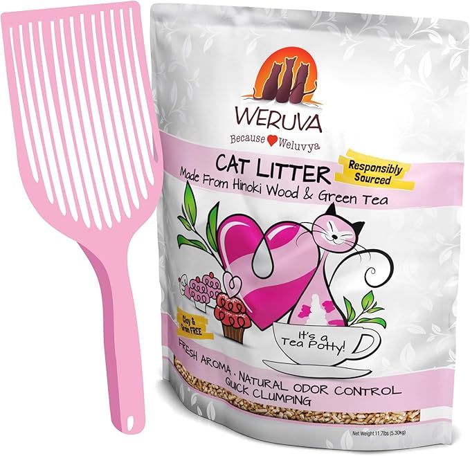 Weruva It's Potty Time Cat Litter and Pelleted Litter Scoop, 11.7 Pounds