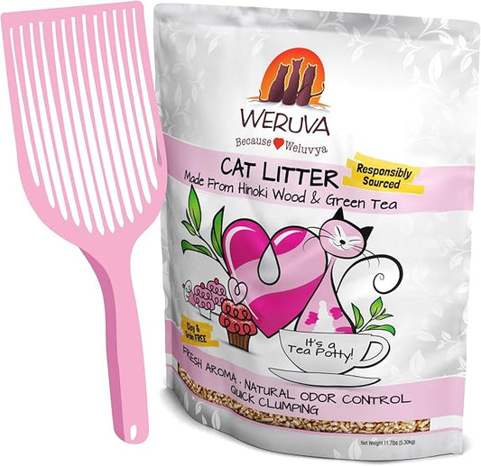 Weruva It's Potty Time Cat Litter and Pelleted Litter Scoop, 11.7 Pounds