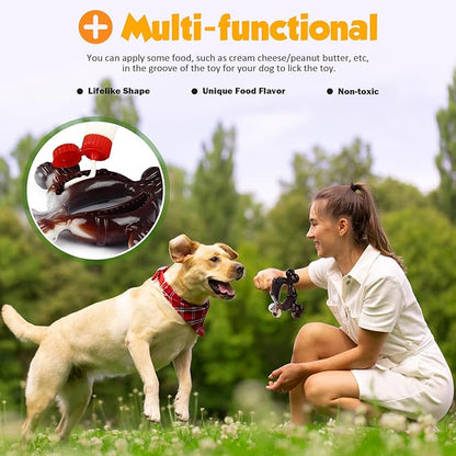 Tough Dog Toys for Aggressive Chewers: 3-Pack of Indestructible Chew Toys, Durable Nylon Dog Bones Toy with 3 Flavors, Suitable for Large Medium Breed, Gifts for Dogs