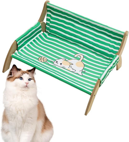 Cat Lounger, Cat Wall Hammock, Cats Sleeping Cat's Supplies, Elevated Bed, Detachable & Breathable Easy for Soothing Rest Multi Cats Households Indoor Living Room Bedroom Balcony
