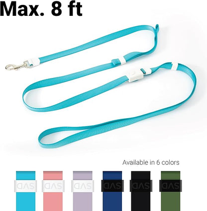 SVD.PET 4-in-1 Hands Free Dog Leash, Versatile Crossbody Dog Leash with Easy Release Buckle, Adjustable Waist Fit for Walking, Jogging and Running Your Pet (Sky Blue)