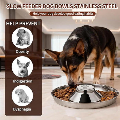 Stainless Steel Dog Bowls, Thickened Durable Replacement Bowls,Feeder Pet Bowl for Cat or Dog Food or Water Dish