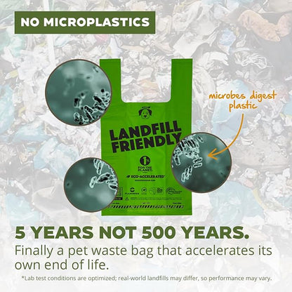 Doggy Do Good Poop Bags for Dogs (90 Ct), Easy Open Dog Poop Bags Single Roll, Certified Home Compostable