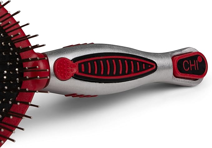 CHI for Cats 2-in-1 Grooming Tool: Double-Sided Bristle & Pin Brush for All Cats | Ergonomic Handle and Padded Bristles