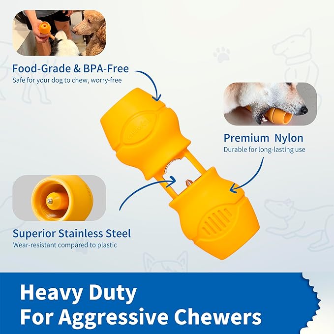 Chewise Bully Stick Holder, Improved Bully Sticks Holder, Ultimate Secure Heavy Duty, BPA-Free Safety Device to Prevent Choking, Fits Various Bully Sticks and Dog Sizes