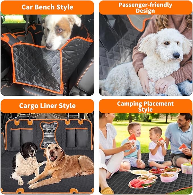 CBBPET Dog Car Seat Covers (Dog Bone)