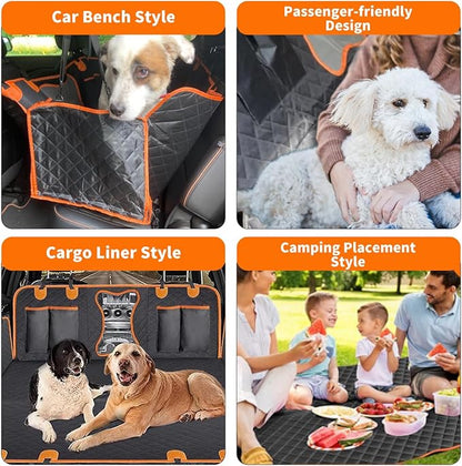 CBBPET Dog Car Seat Covers (Dog Bone)