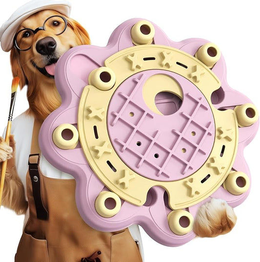 KADTC 3 Levels of Step-by-Step Challenge,Beginner to Advanced Dog Puzzle Toys,U.S. Brand,Design Treat Puzzles for Small Medium Large Dogs Mental Stimulation Enrichment Food Slow Feeder Puppy Pink Toy