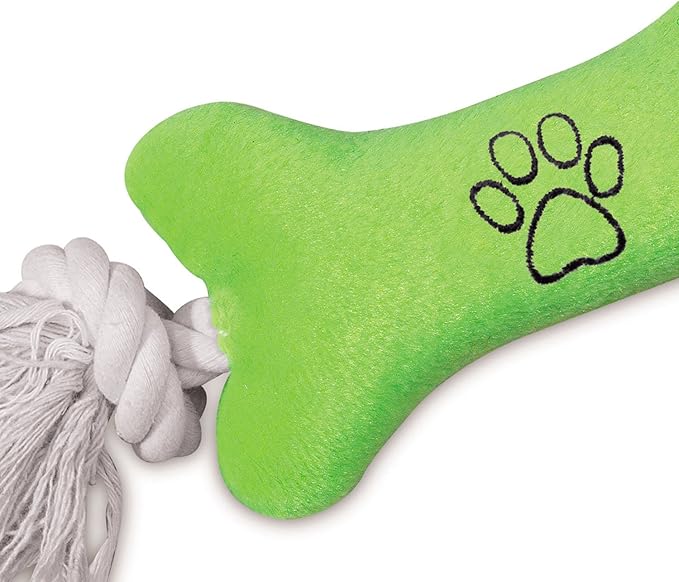 Zanies Tiny Tugger Dog Toys, Green, 7"