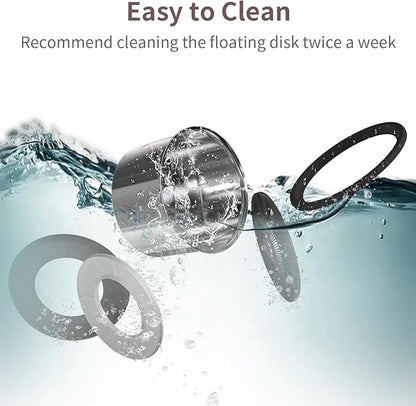 6.5L Dog Water Bowl No Spill 1.6 Gallon Stainless Steel Water Bowl with 4 Filters for Dogs 220oz Large Capacity No Splash Slow Drinking Feeder with Anti-Slip Mat for Messy Drinkers
