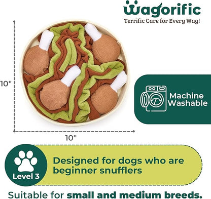 Dog Enrichment Toys Interactive Dog Treat Puzzle, Squeaky Dog Toys, Machine Washable Puzzle Hide Treats for Slow Feeder, Made of Recycled Materials, All Breed Sizes