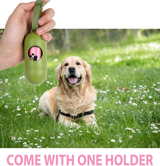 Dog Poop Bag Rolls Pink: 540 Count Dog Waste Bags with Dispenser, Extra Thick Strong Leak proof Poop Bags for Dogs Doggy | Unscented