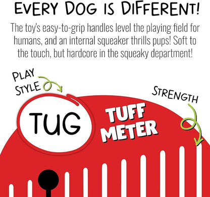 Jolly Pets Jolly Tug-a-Mal Elephant Tug/Squeak Toy, Medium
