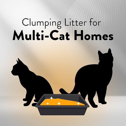 ARM & HAMMER Hardball Lightweight Platinum Multi-Cat Clumping Cat Litter Odor Control, Easy No-Mess Scooping, Garden Bloom Scent, 8.5 Lbs.