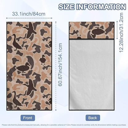 SEANATIVE Duck Camouflage Sweat Towel Car Seat Cover for Gym Running Athletes Fitness Workout, Auto Seat Pet Protector, Sports Towel Seat Covers for Cars