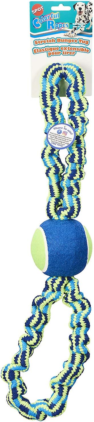 SPOT Colorful Rope Bungee Dog Toy 23"