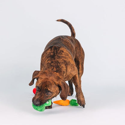 Fringe Studio Plush Dog Toy Set, Farm to Table, Small 3 Piece Set, Pet Shop Collection (662075)