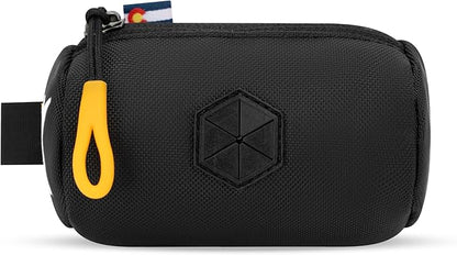 OllyDog Scoop Pick Up | Dog Poop Bag Holder | Lightweight & Water-Resistant Dispenser | Leash Attachment for Hands-Free Carry | Fits Standard Waste Bag Rolls (Raven)