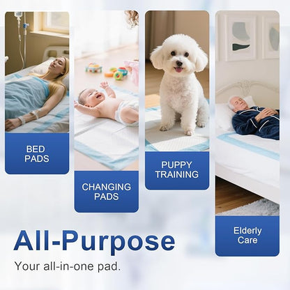 Puppy Pee Pads for Dogs 51"x36" 40 Count, Extra Large Dog Pee Pads, XXXXL Leak-Proof & Super Absorbent Dog Pee Pads, Thicken Disposable Potty Pads Puppy Training Pads for Cats Rabbits