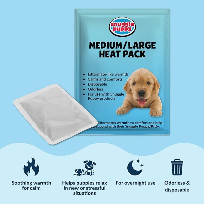 Snuggle Puppy Heartbeat Dog Toy for Puppies, Real-Feel Heartbeat, Calming Sleep Aid and Crate Training Comfort Toy with Heat Pack, Medium Breed Buddies Doodle Appearance (Goldendoodle, Poodle Mix)
